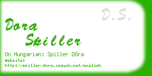 dora spiller business card